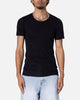 MNML Sheer Knit Bias Cut T-Shirt Black