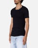MNML Sheer Knit Bias Cut T-Shirt Black