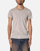 MNML Sheer Knit Bias Cut T-Shirt Bone