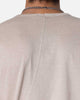 MNML Sheer Knit Bias Cut T-Shirt Bone