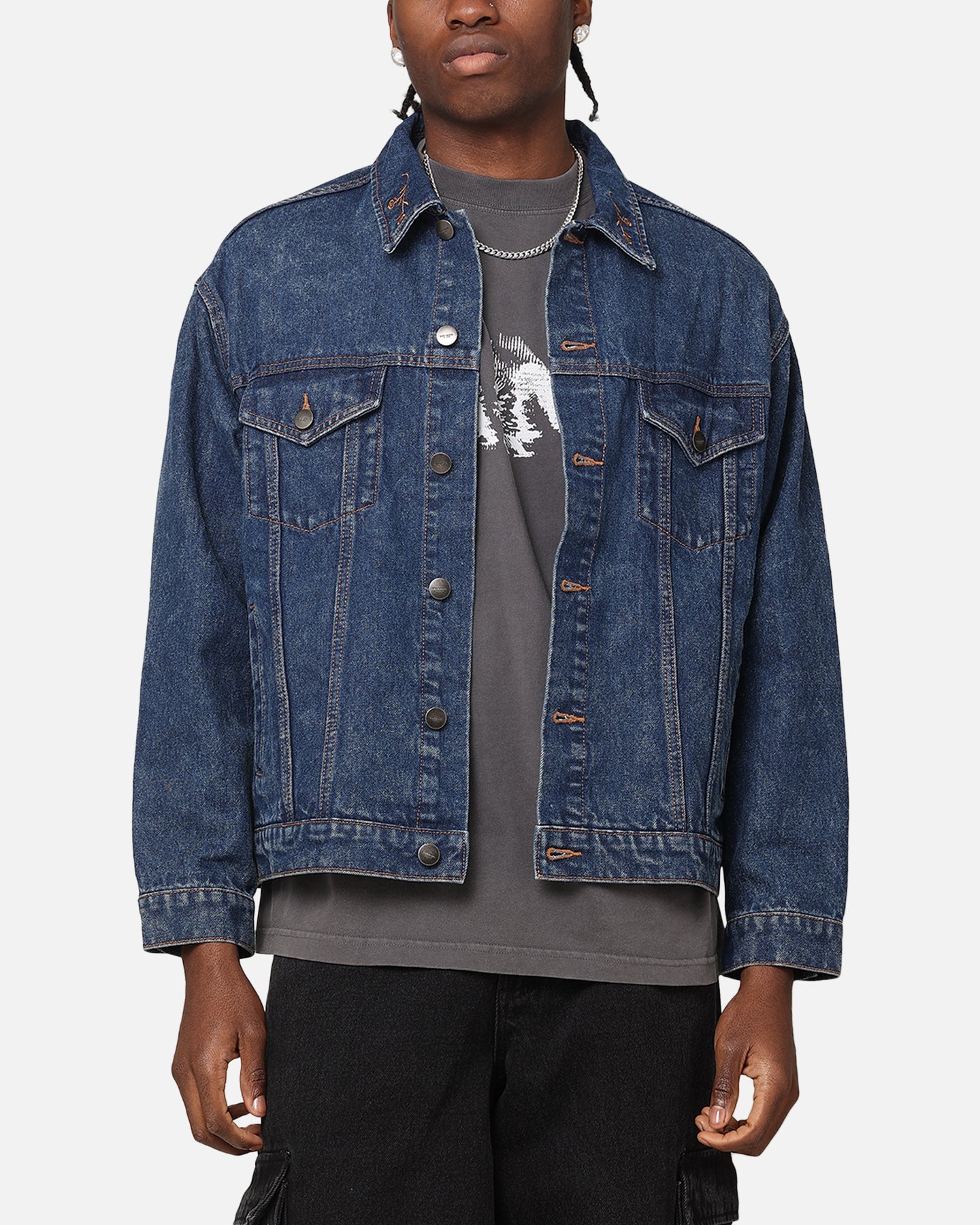 Saint Morta Rodeo Denim Jacket Dark Indigo | Culture Kings US