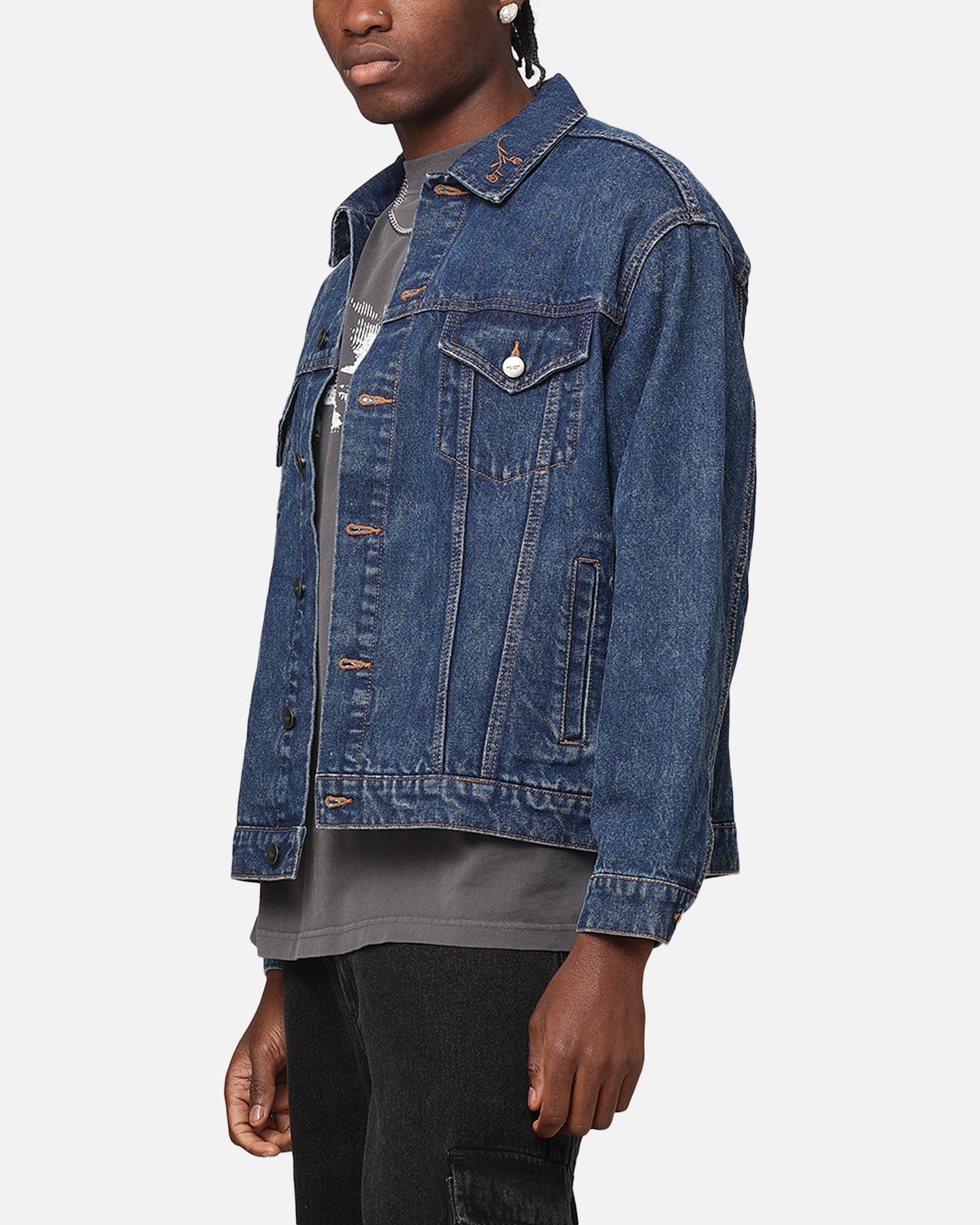 Saint Morta Rodeo Denim Jacket Dark Indigo | Culture Kings US