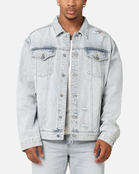 Saint Morta Denim Trucker Jacket Light Blue Denim | Culture Kings US