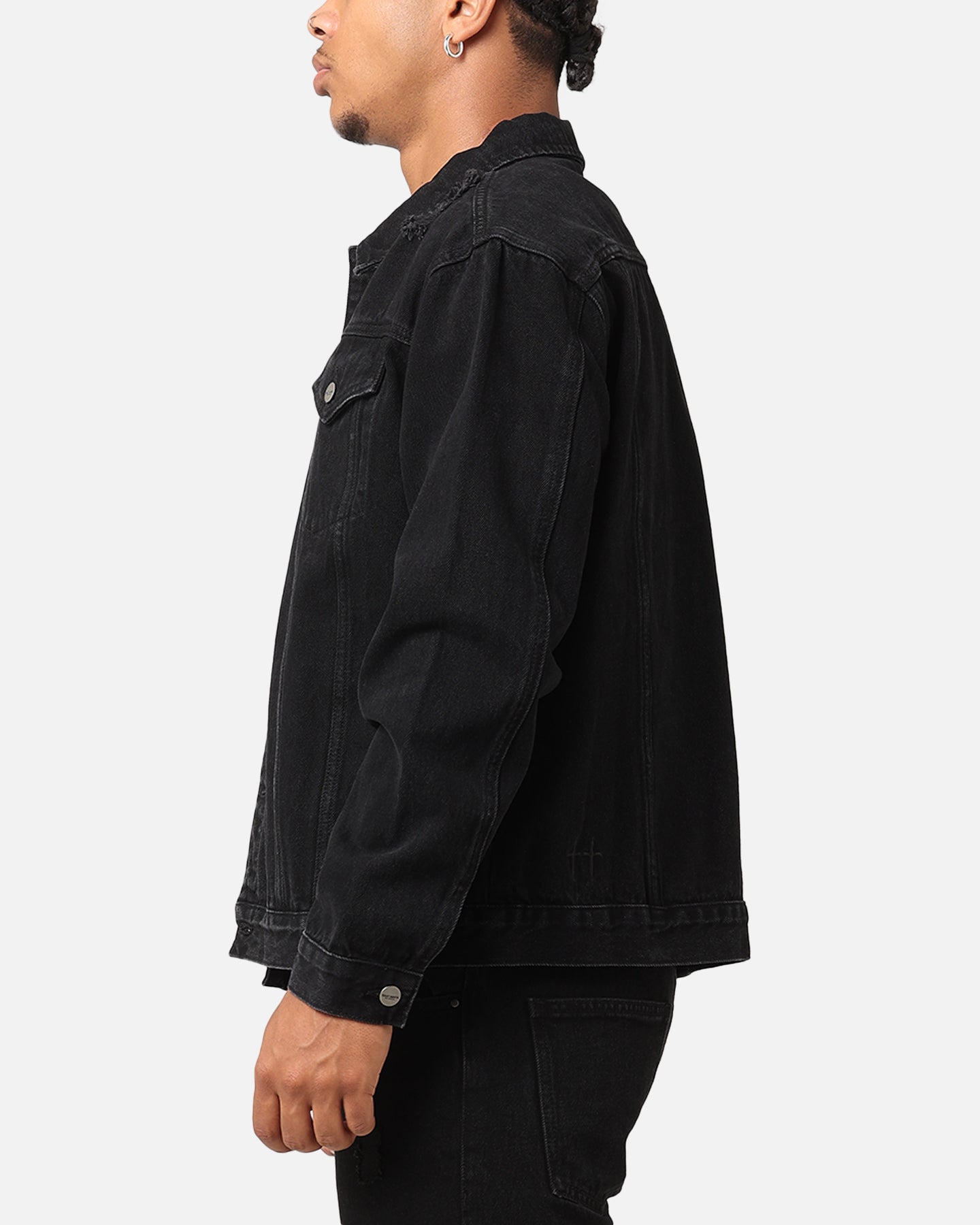 Saint Morta Denim Trucker Jacket Washed Black | Culture Kings US