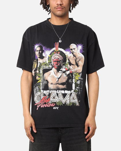 UFC By Culture Kings Alex Pereira Stone Hands Vintage T-Shirt Black Acidwash