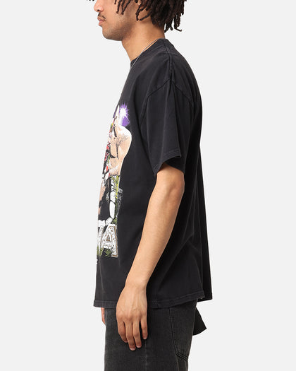 UFC By Culture Kings Alex Pereira Stone Hands Vintage T-Shirt Black Acidwash