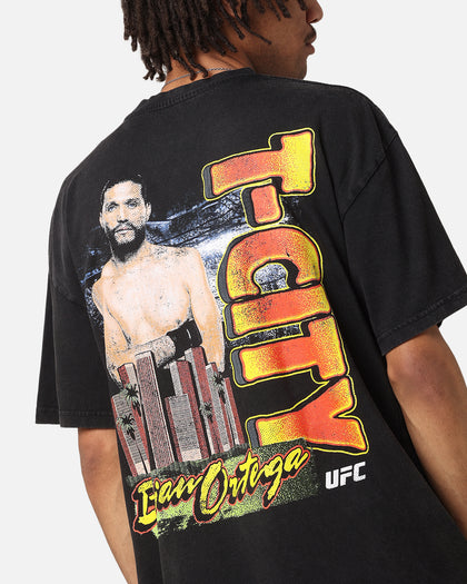 UFC By Culture Kings Brian Ortega T-City Vintage T-Shirt Black Acidwash