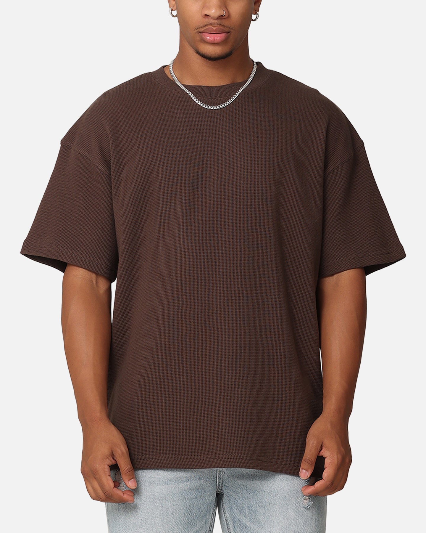 SAINT MICHAEL 長袖カットソー ダークブラウン Saint Morta Waffle T-Shirt Chocolate Brown | Culture Kings US