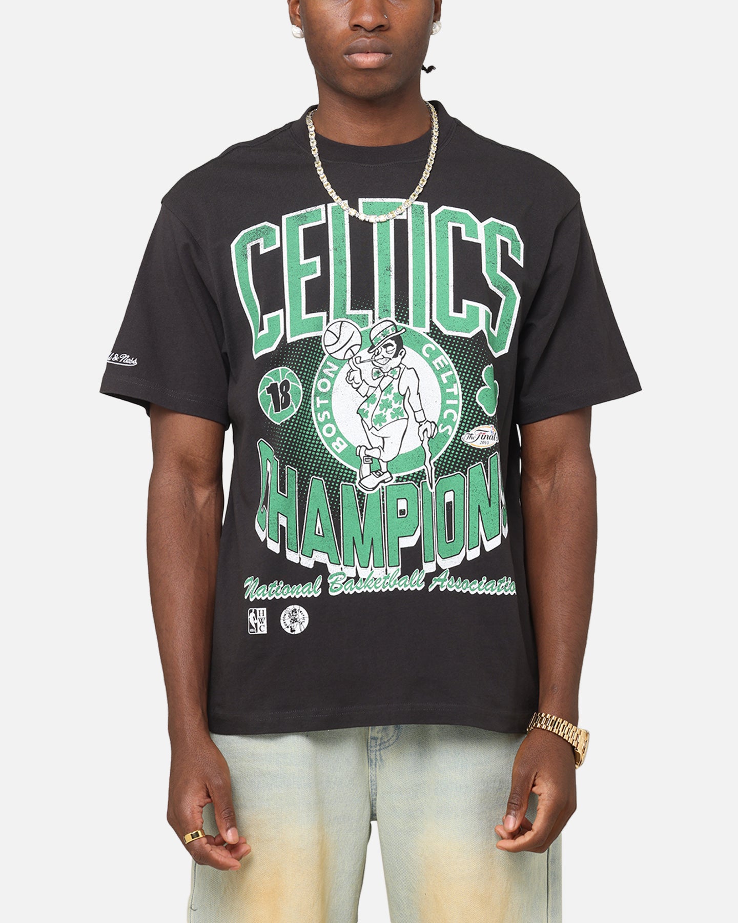 Mitchell & Ness Boston Celtics Champions 'Luck of the Irish' T