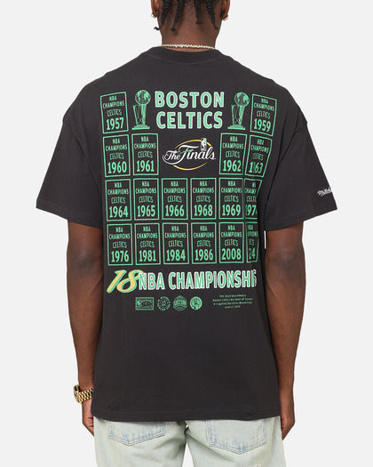 Mitchell & Ness Boston Celtics Champions Report "Champ Pack" T-Shirt Faded Black