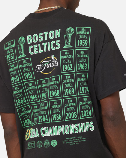 Mitchell & Ness Boston Celtics Champions Report "Champ Pack" T-Shirt Faded Black