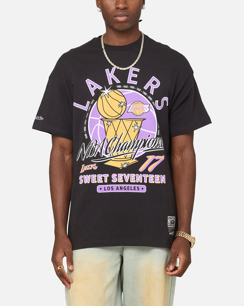 Mitchell & Ness Los Angeles Lakers Champions Report "Champ Pack" T-Shirt Faded Black