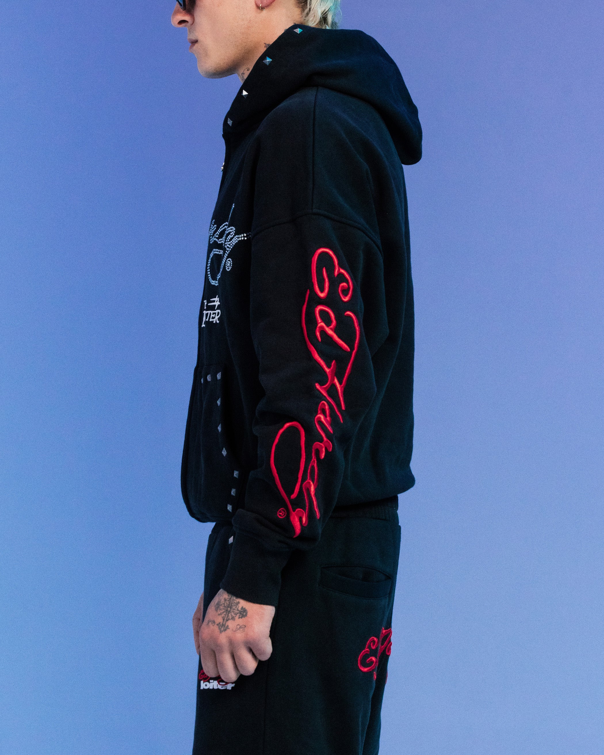 Ed Hardy By Loiter Full Zip Hoodie Black | Culture Kings US