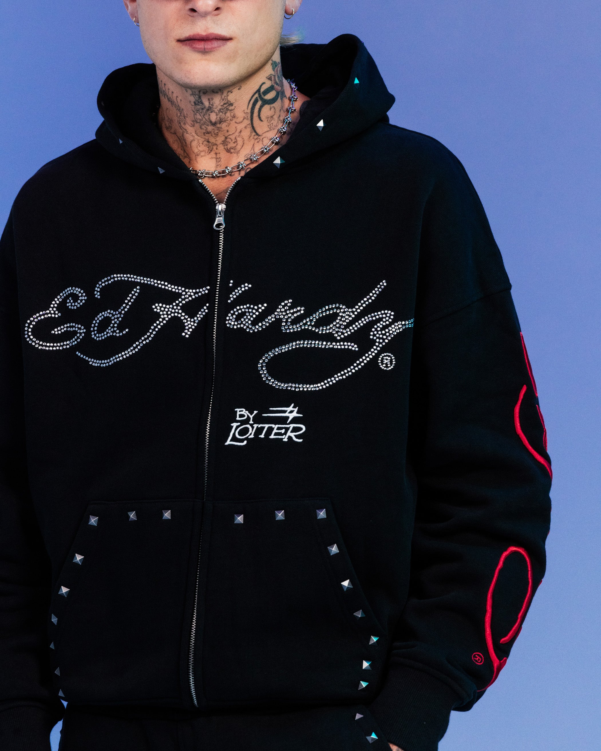 Ed Hardy By Loiter Full Zip Hoodie Black | Culture Kings US