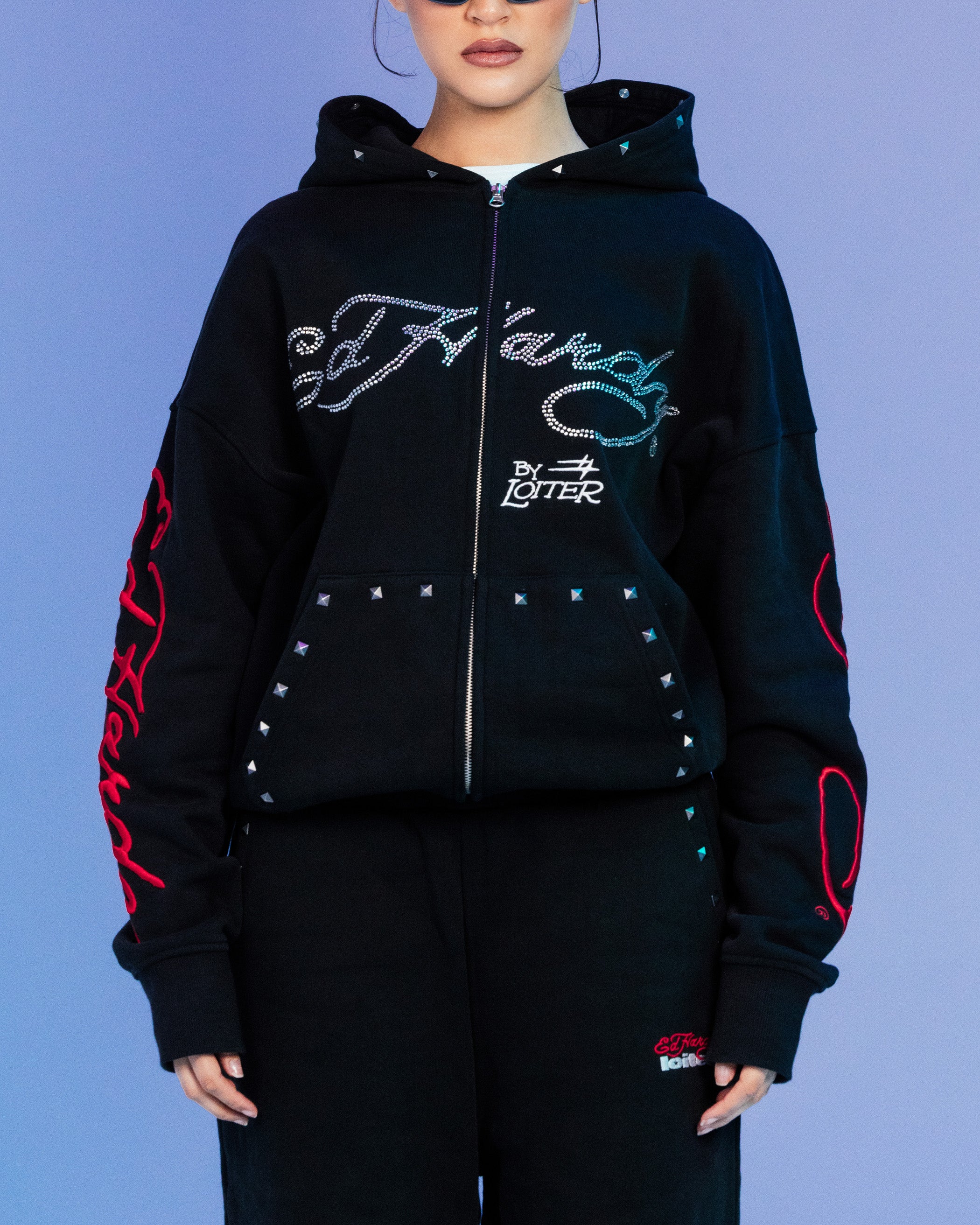 Ed Hardy By Loiter Full Zip Hoodie Black | Culture Kings US