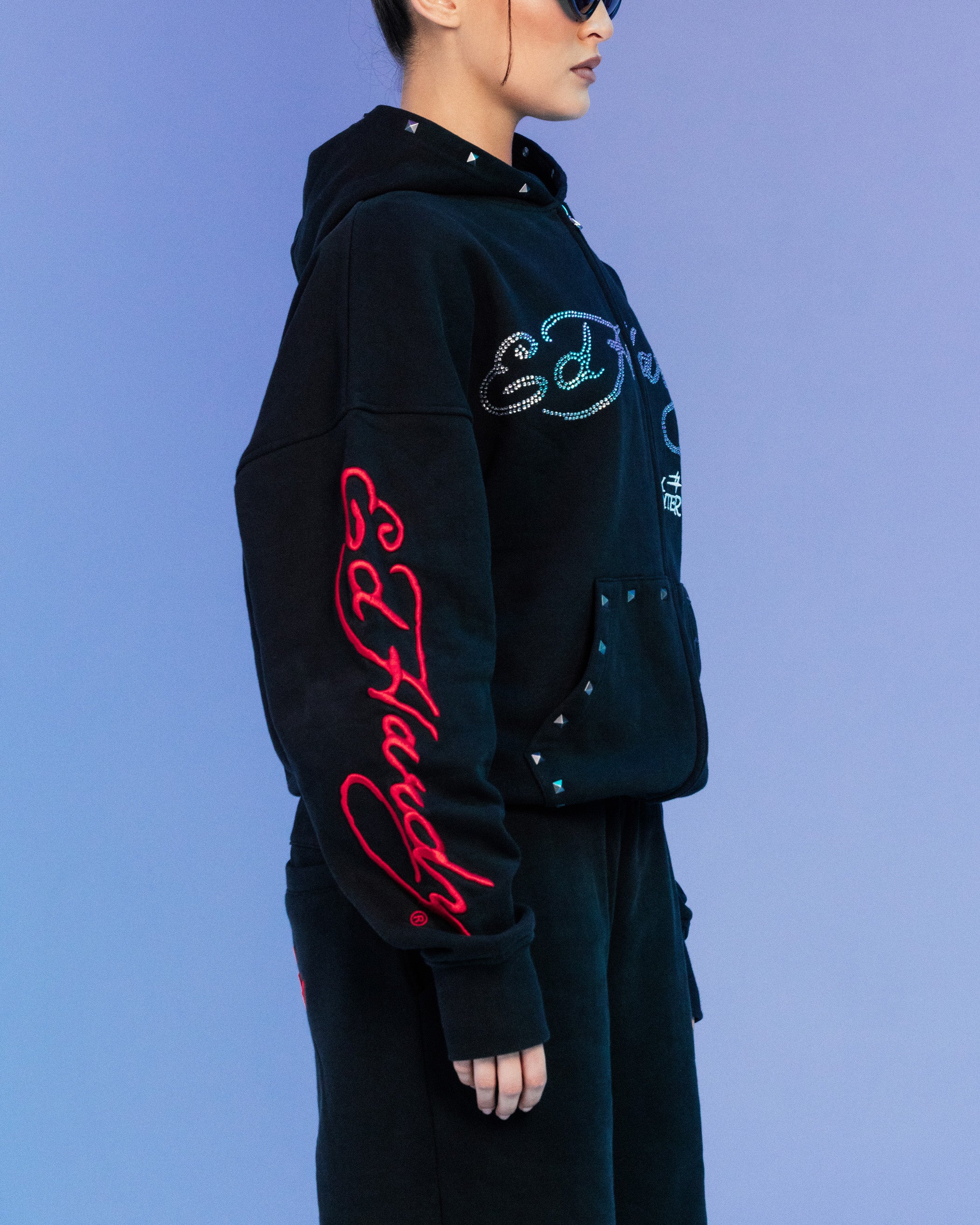 Ed Hardy By Loiter Full Zip Hoodie Black | Culture Kings US