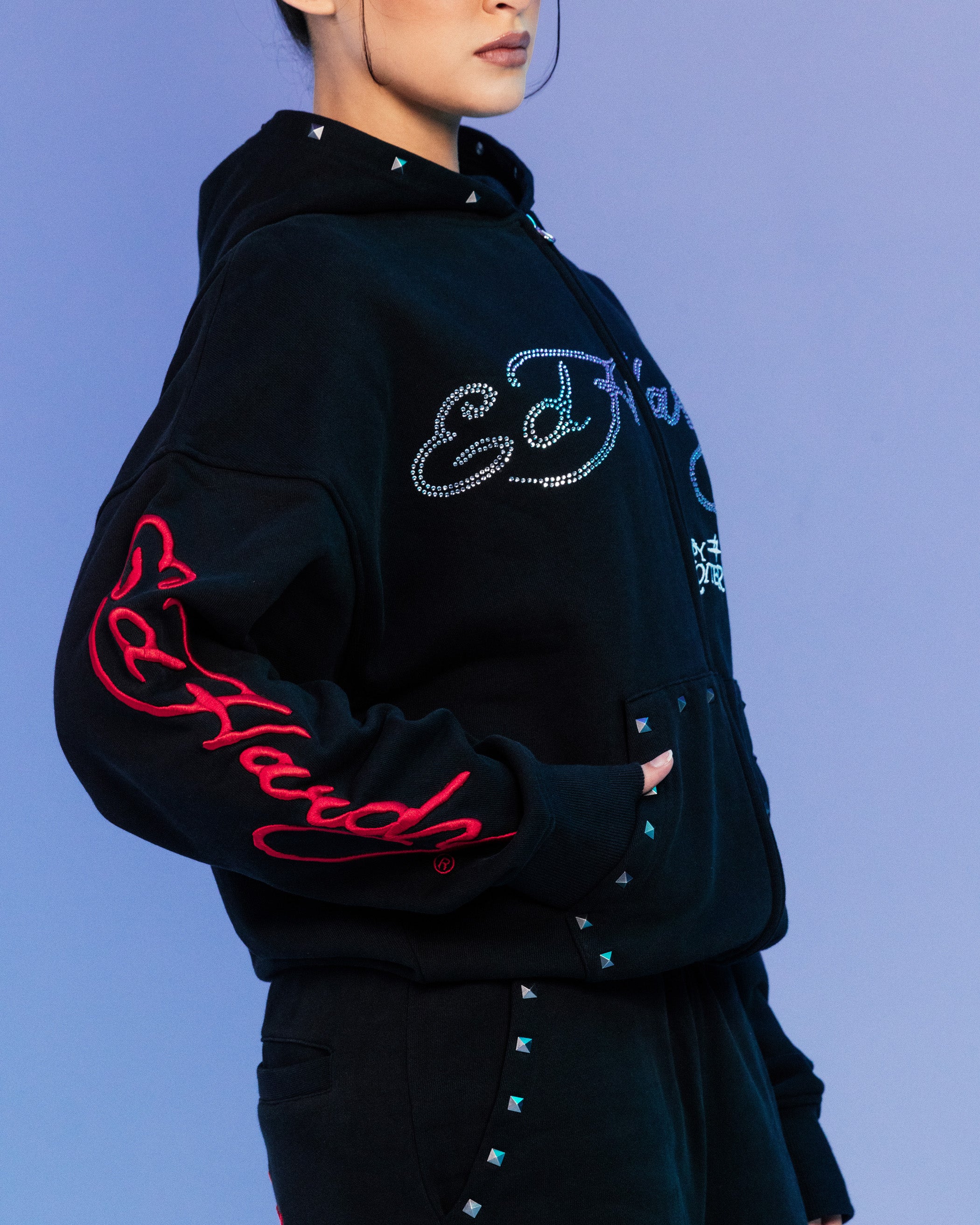 Ed Hardy By Loiter Full Zip Hoodie Black | Culture Kings US