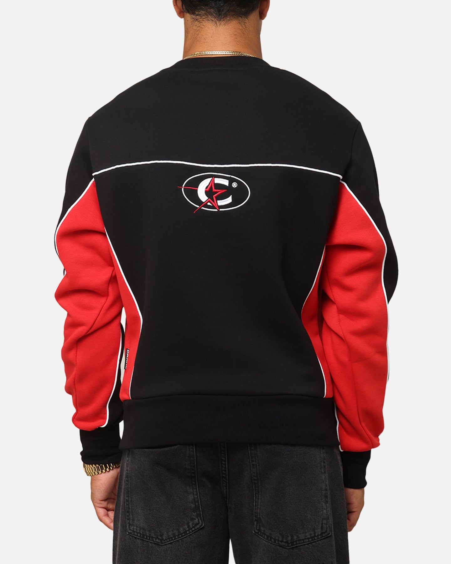 Carre International Crewneck Black/Red | Culture Kings US