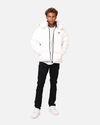 Tommy Jeans TJM Flag Back Puffer Jacket White