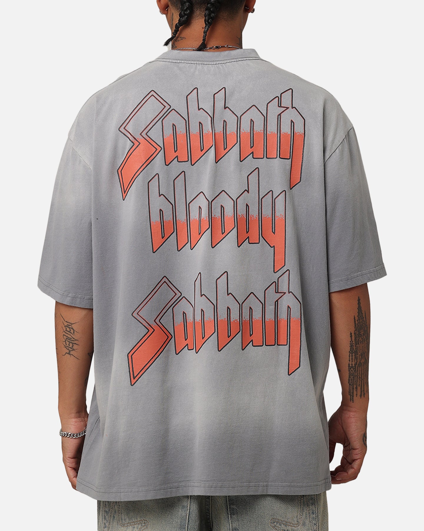 Black Sabbath Bloody Sabbath T-Shirt Washed Grey | Culture Kings US