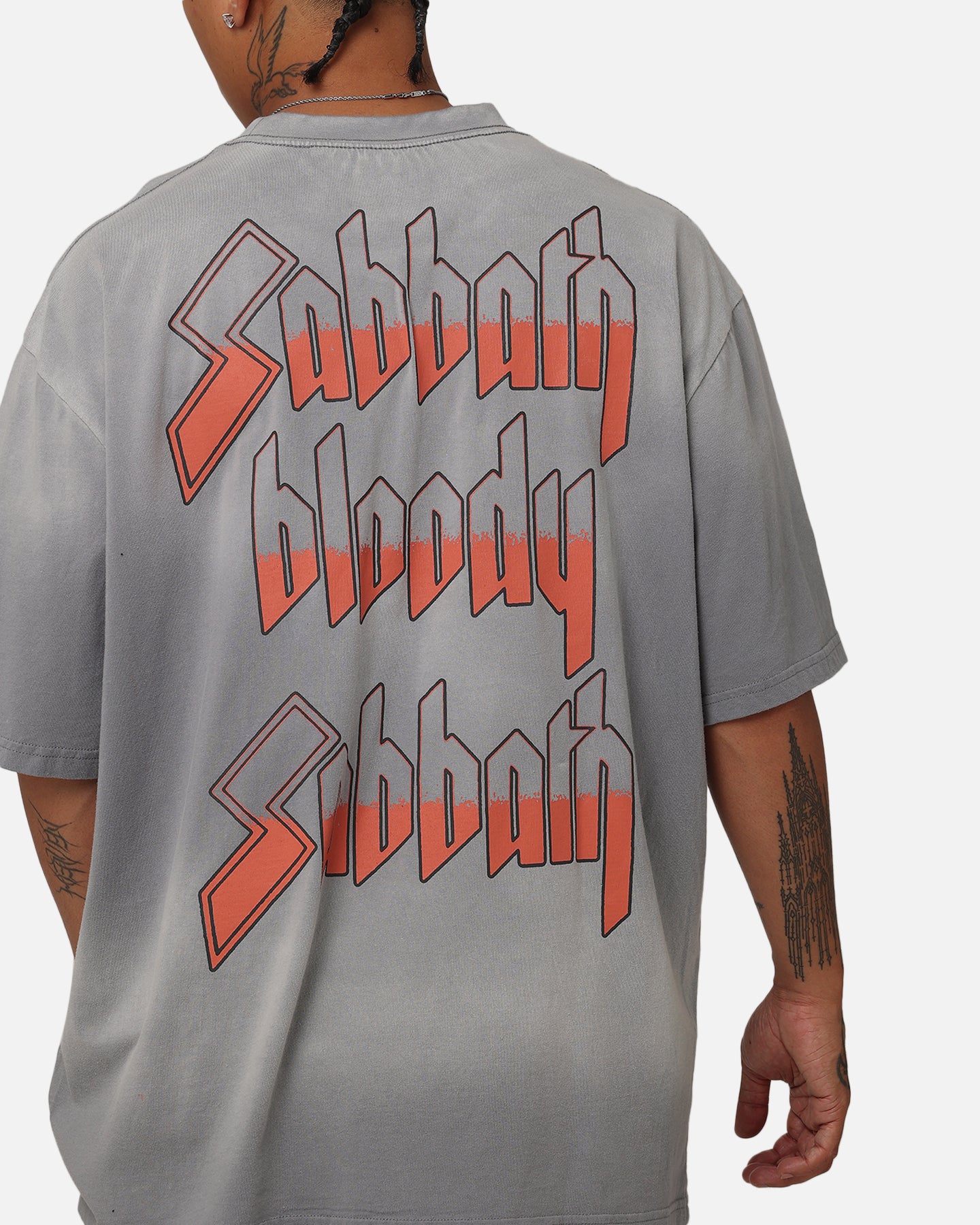 Black Sabbath Bloody Sabbath T-Shirt Washed Grey | Culture Kings US