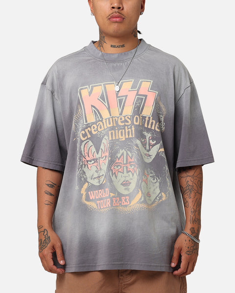 Kiss Creatures Of The Night T-Shirt Washed Grey | Culture Kings US