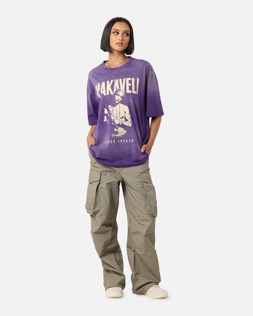 Tupac Makaveli Sunfade T-Shirt Sun Washed Blue