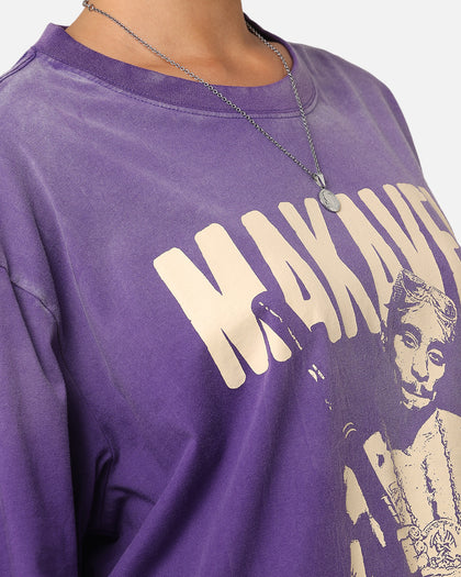 Tupac Makaveli Sunfade T-Shirt Sun Washed Blue