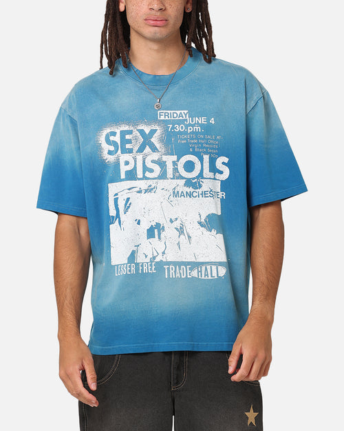 Sex Pistols Sun Fade T-Shirt Sun Washed Blue