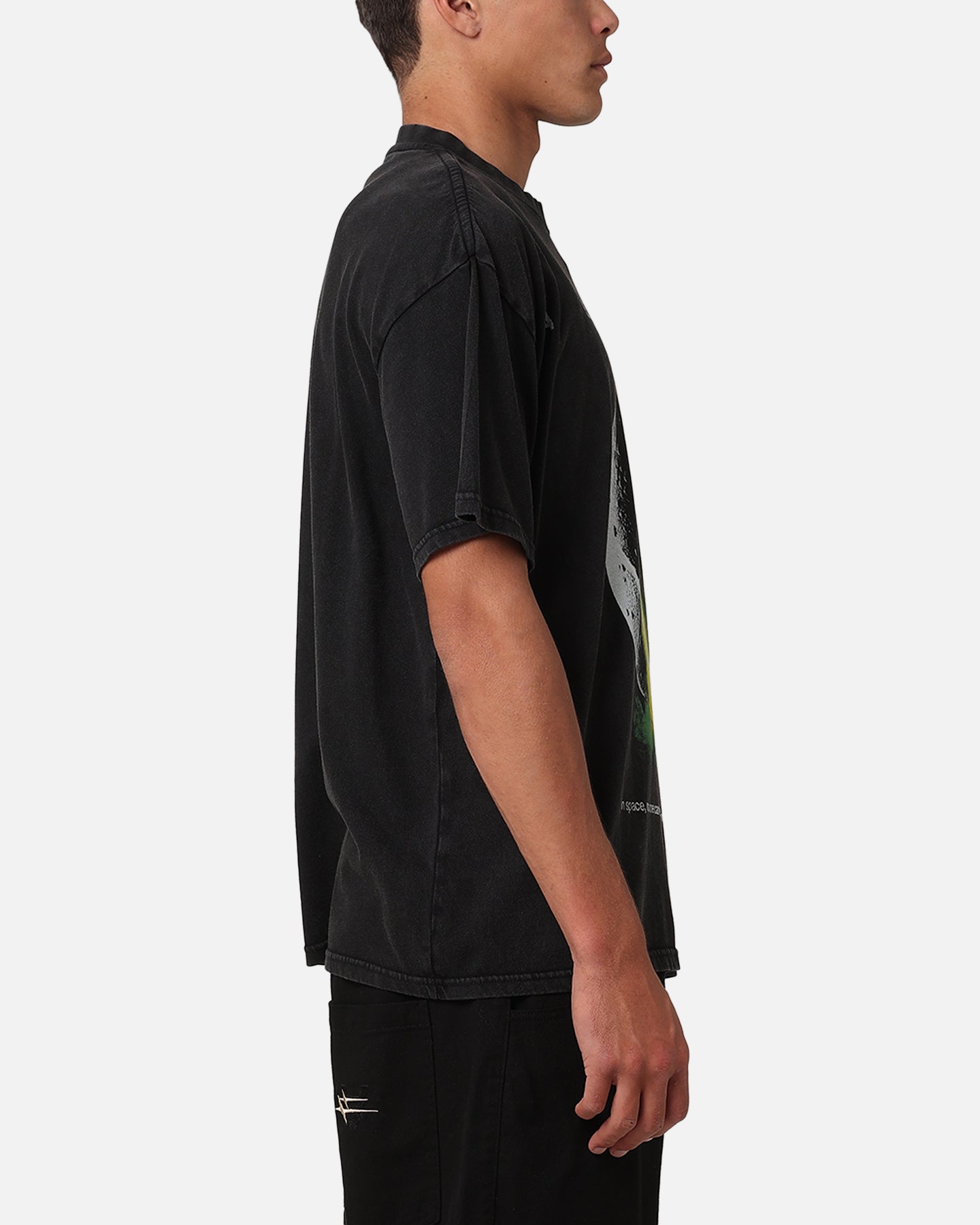 73Studio Alien Classic Vintage T-Shirt Black Acidwash | Culture