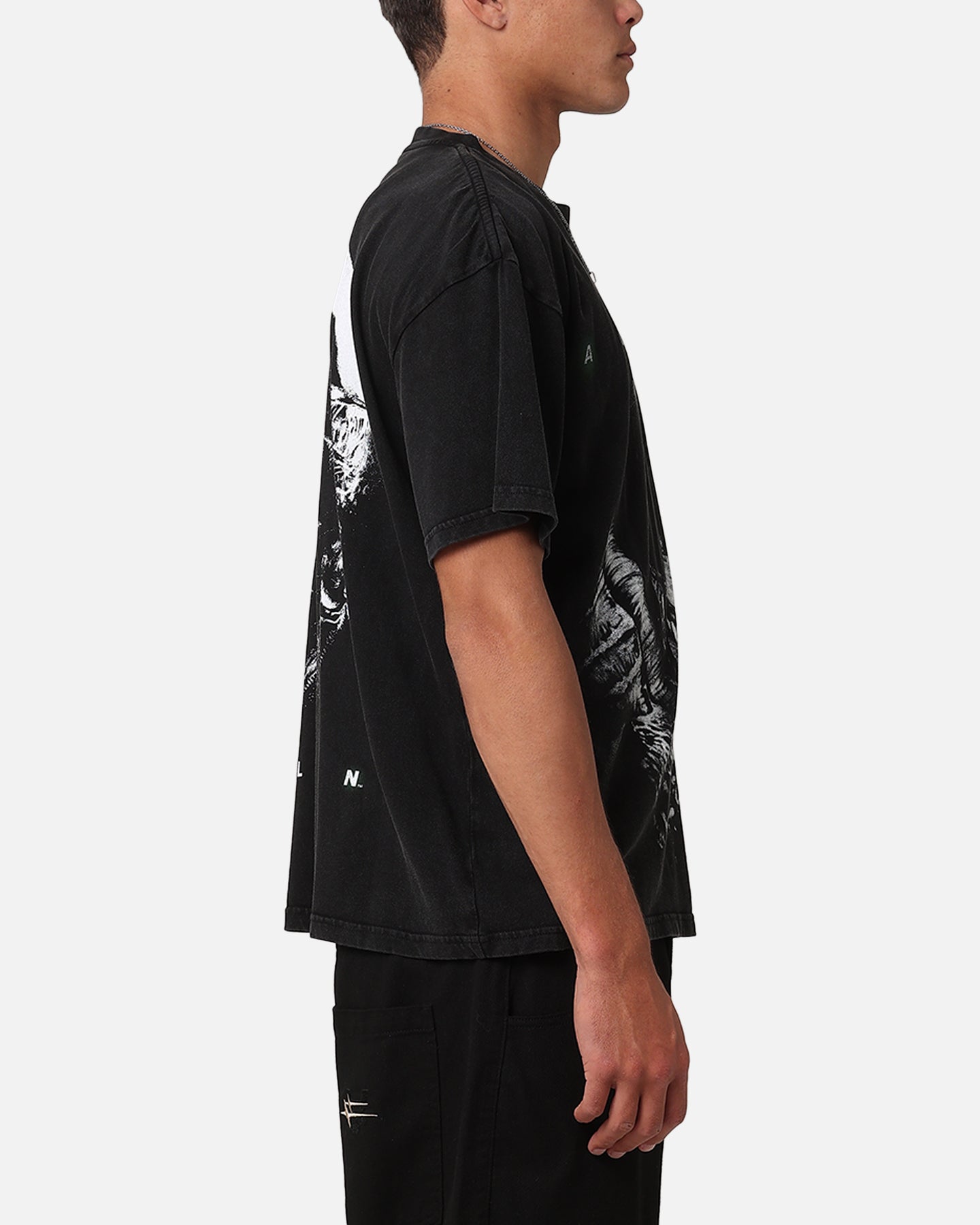 Goat Crew Alien Horror Vintage T-Shirt Black Acidwash | Culture
