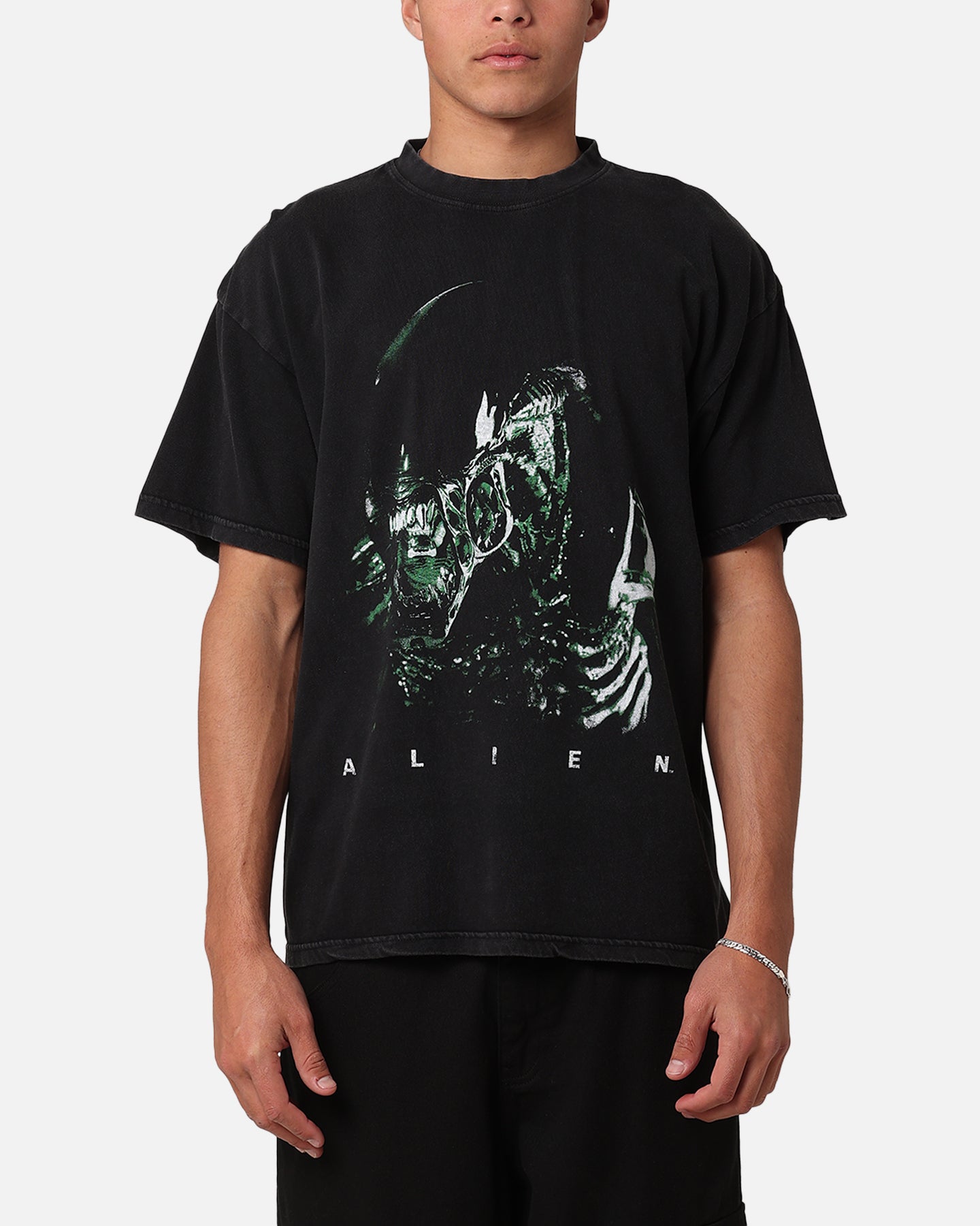 Goat Crew Alien Vintage T-Shirt Black Acidwash | Culture Kings US