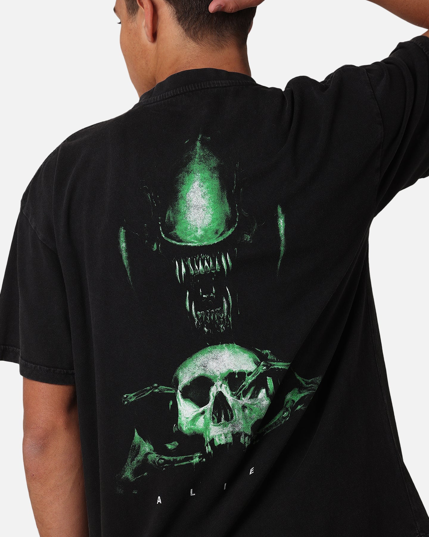Goat Crew Alien Vintage T-Shirt Black Acidwash | Culture Kings US