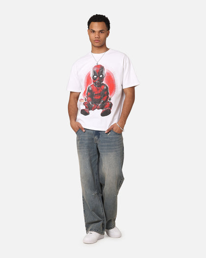 Goat Crew Marvel Deadpool Babypool Vintage T-Shirt White
