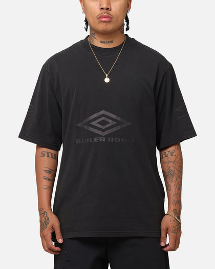 Boiler Room X Umbro Washed T-Shirt Black