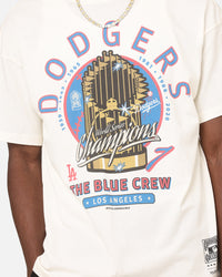 Mitchell & Ness Los Angeles Dodgers Championship Report "Champ Pack" T-Shirt Egret