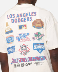 Mitchell & Ness Los Angeles Dodgers Championship Report "Champ Pack" T-Shirt Egret