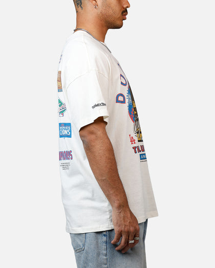 Mitchell & Ness Los Angeles Dodgers Championship Report "Champ Pack" T-Shirt Egret