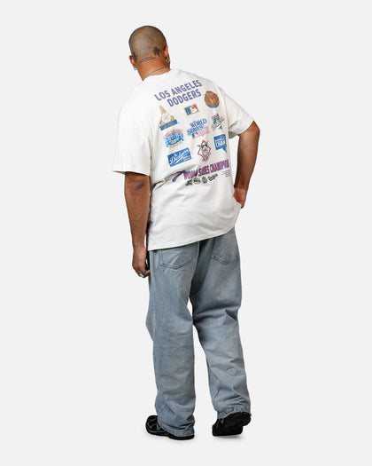 Mitchell & Ness Los Angeles Dodgers Championship Report "Champ Pack" T-Shirt Egret