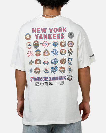Mitchell & Ness New York Yankees Championship Report "Champ Pack" T-Shirt Egret