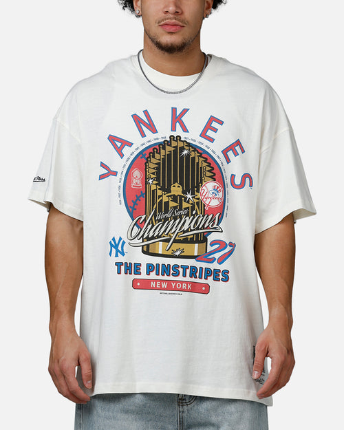 Mitchell & Ness New York Yankees Championship Report "Champ Pack" T-Shirt Egret