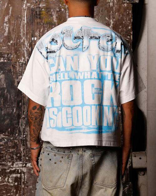 Loiter X WWE The Rock Vintage T-Shirt Off White