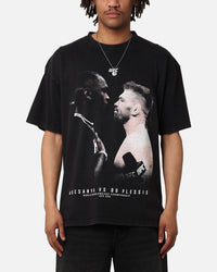 UFC By Culture Kings Israel Adesanya Vs Dricus du Plessis Vintage T-Shirt Black Acidwash