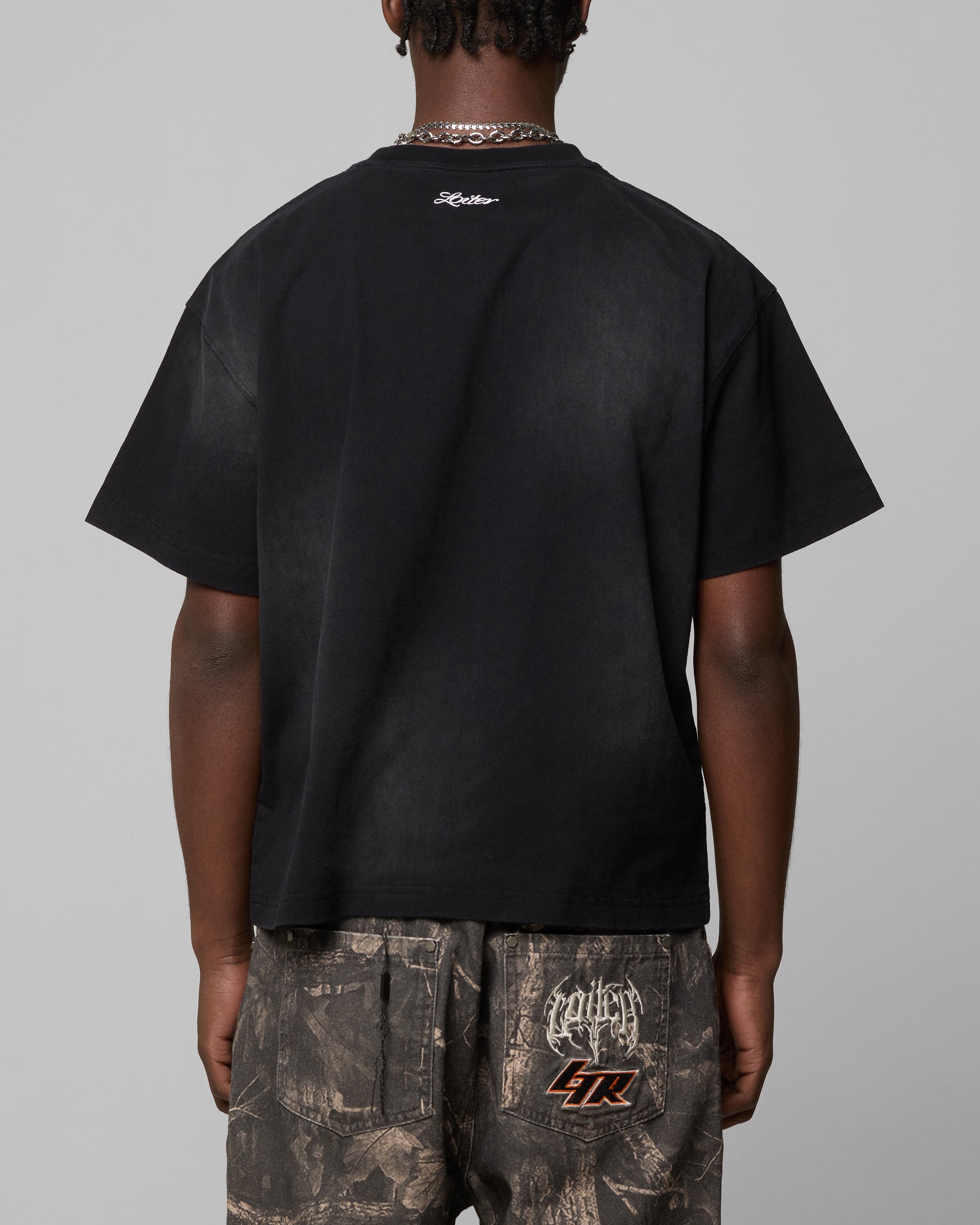 Loiter Boxer Fitted T-Shirt Black | Culture Kings US