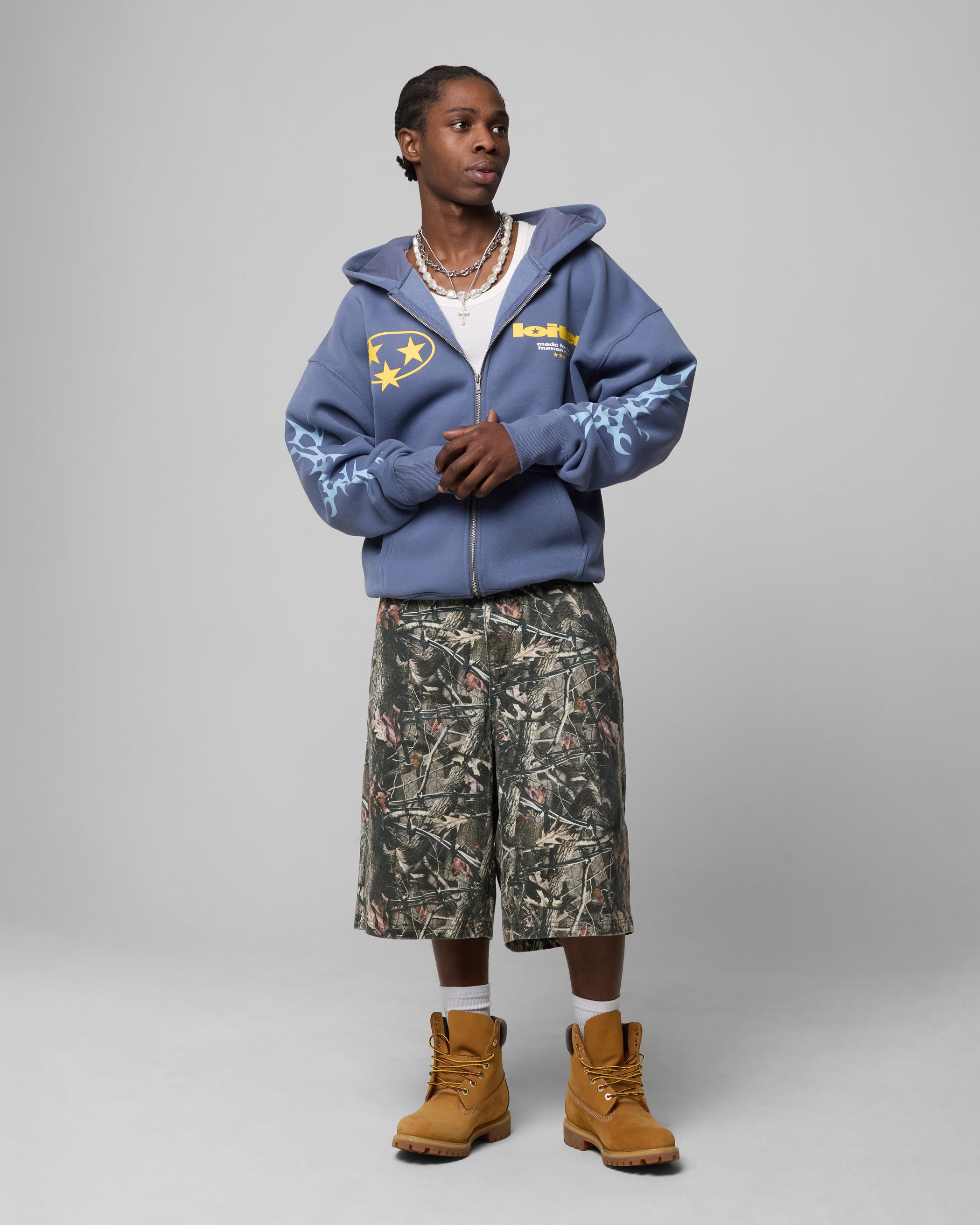 Loiter Solar Zip Hoodie Blue | Culture Kings US Loiter Solar Zip Hoodie Blue | Culture Kings US
