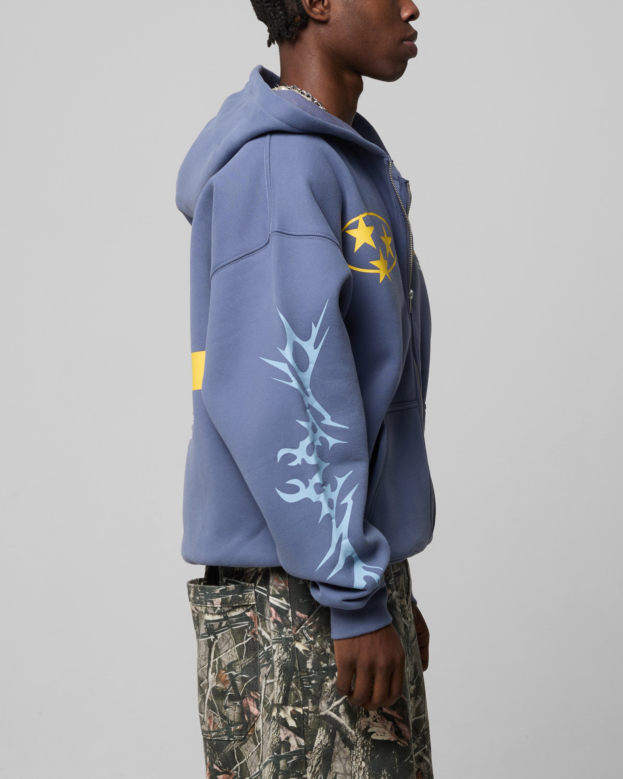 Loiter Solar Zip Hoodie Blue | Culture Kings US
