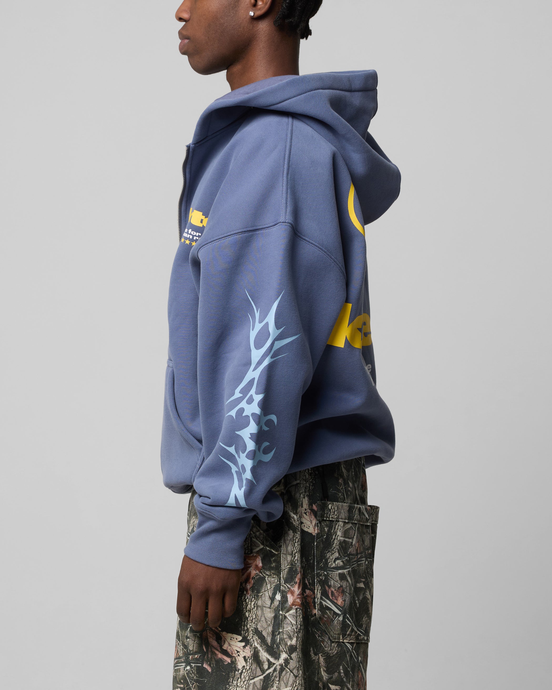 Loiter Solar Zip Hoodie Blue | Culture Kings US