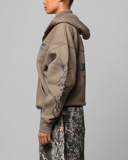 Loiter Solar Zip Hoodie Brown