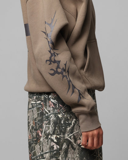 Loiter Solar Zip Hoodie Brown