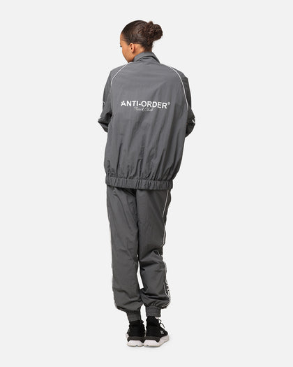 The Anti Order Track Club Windbreaker Jacket Dark Grey/Grey